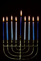 Menorah Blue
